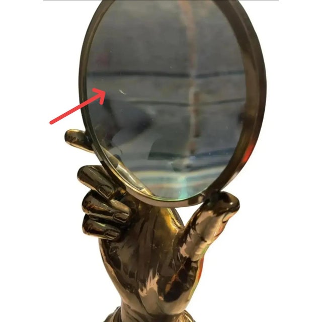 Maitland-Smith Figural Hand Shaped Desktop Magnifying Glass For Sale - Image 12 of 12