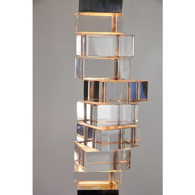 Chrome Table Lamp by Gaetano Missaglia, 1970s For Sale - Image 5 of 18