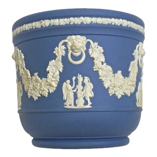 Antique Wedgwood Jasperware Classical Jardinaire For Sale