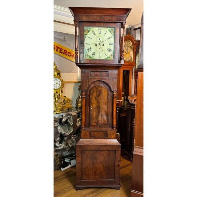 Early 19th Century Regency Period English Grandfather Clock For Sale - Image 4 of 11
