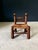 Vintage French Provincial Brutalist Design Low Stool by Charles Dudouyt. Made in France, 1940's period. Oak turned...