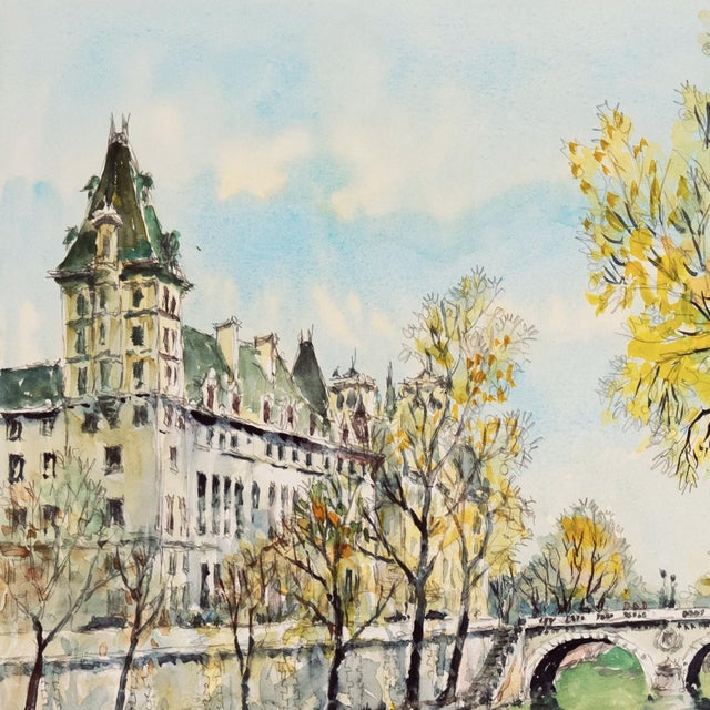 Cream 'The Left Bank' by Pierre Eugene Cambier, Paris, Salon D'Automne, Salon Des Independents For Sale - Image 8 of 10