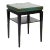 Tommi Parzinger Green Leather Occasional Table, Model No. 3303, Ca. 1955 Ebonized Wood, Embossed Leather. For Sale