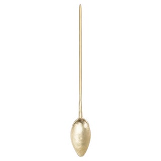 Brass Ligula Spoon by Raquel Vidal and Pedro Paz For Sale