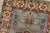 Kazak Rug 2’10” X 4′ Blue Wool Tribal Hand-Knotted Oriental Carpet For Sale In Philadelphia - Image 6 of 10
