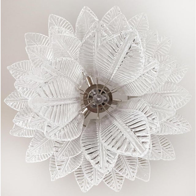 Large Italian Murano Glass Chandeliers, 1990s, Set of 2 For Sale - Image 6 of 17