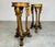 Wood Pair of Empire-Style Marble Top Gold Gilt & Painted Pedestals For Sale - Image 7 of 9
