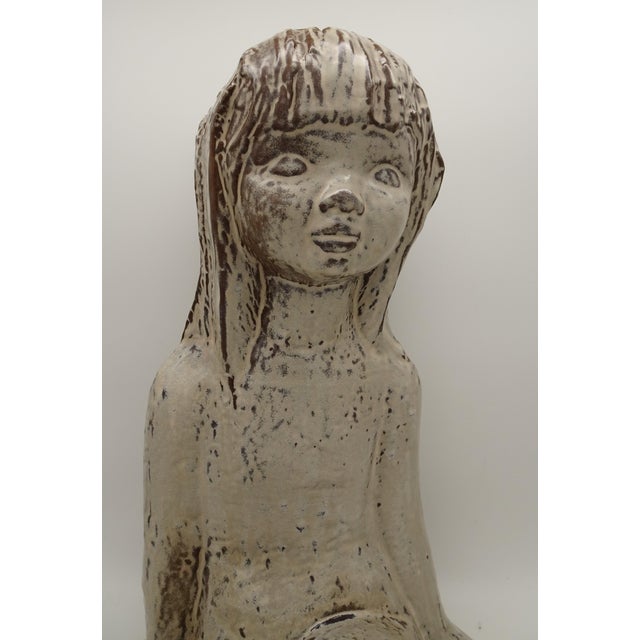 Large Mid-Century Belgian Ceramic Figurine from Emiel Laksakris, 1960s For Sale - Image 4 of 15