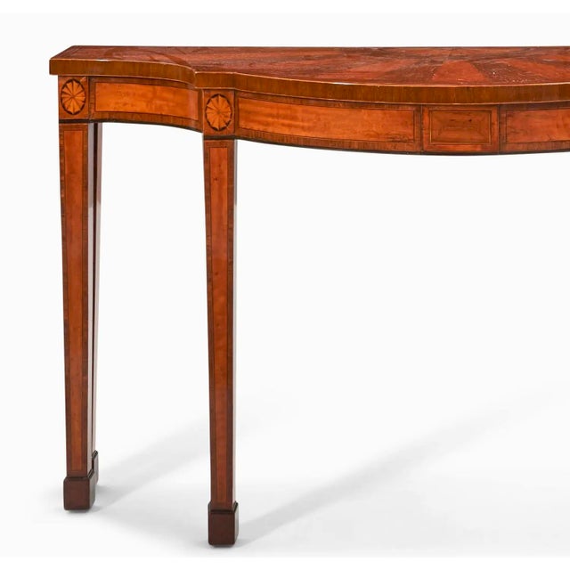 George III Inlaid Mahogany Console / Serving Table For Sale - Image 9 of 11