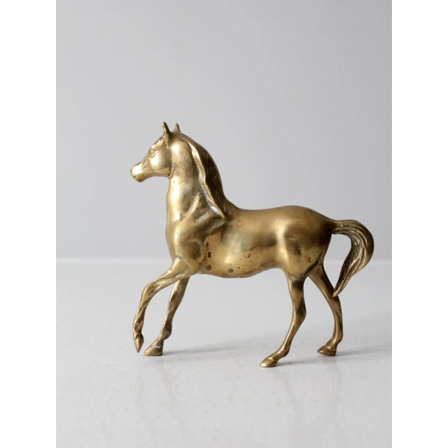 Mid-Century Brass Horse For Sale - Image 6 of 7