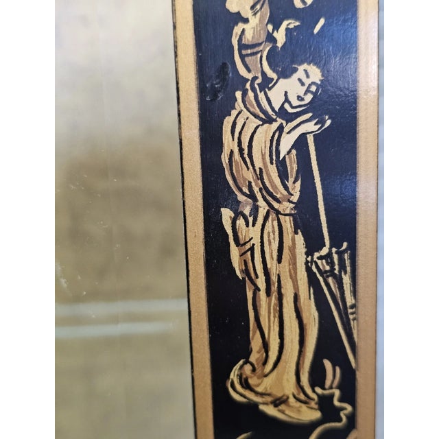 Late 20th Century Drexel Heritage Black Lacquer Et Cetera Chinoiserie China Cabinet Bookcase For Sale In Cleveland - Image 6 of 15