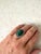American Vintage Sterling Silver and Malachite Ring For Sale - Image 3 of 5