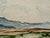 Rustic Henry Emil Salloch Original Watercolor on Paper Desert Plain With Shiprock Mesa, 1955. For Sale - Image 3 of 6
