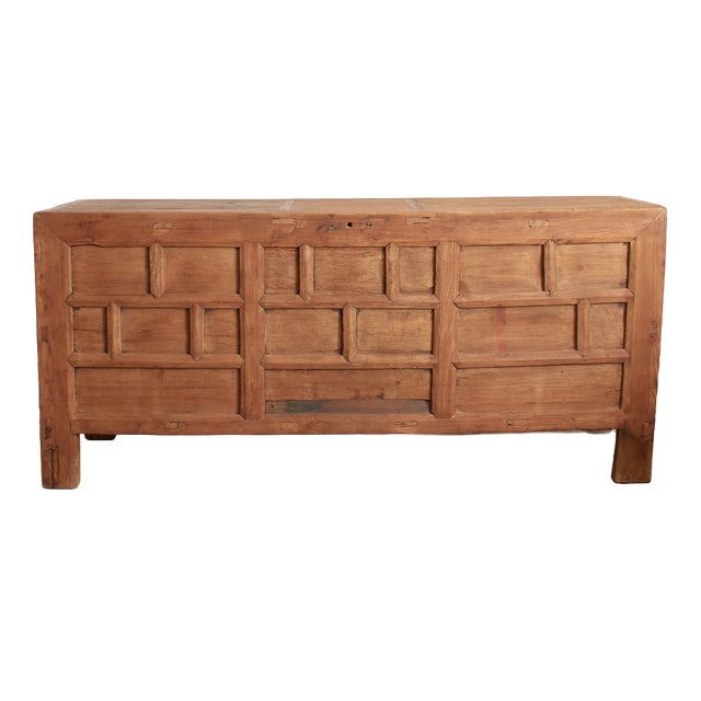 Antique Rustic Elm Haberdashery Kitchen Island Sideboard For Sale