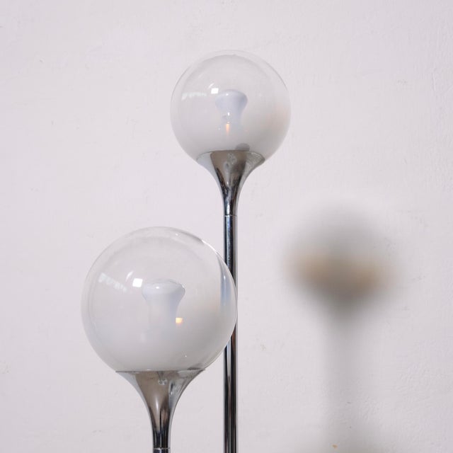 Modern Three-Light Floor Lamp Attributable to Targetti Sankey Design 70, 1970s For Sale - Image 3 of 18