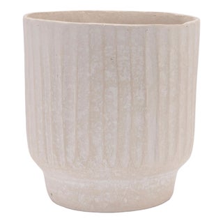 Recycled Paper Chalk Vase 7.5"H For Sale