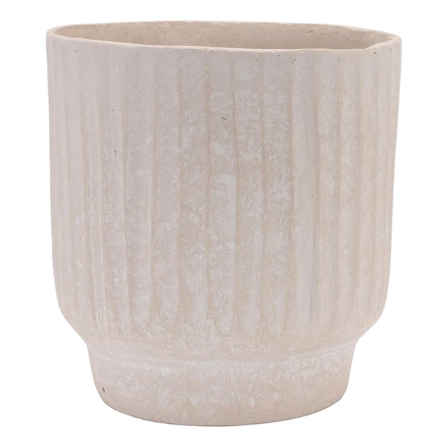 Recycled Paper Chalk Vase 7.5"H For Sale