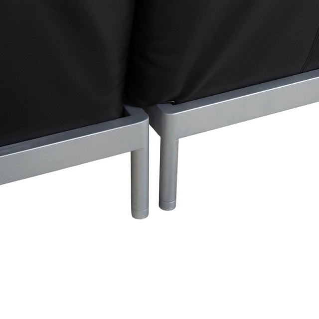 Plura Corner Sofa in Black Leather with Manual Function by Rolf Benz For Sale - Image 11 of 18