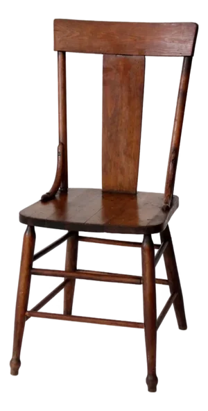 Antique American Splat Back Wood Chair