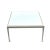 Bright white Mid-Century Modern metal "1966 Collection" cocktail or coffee table by Richrd Schultz for Knoll. The tables...