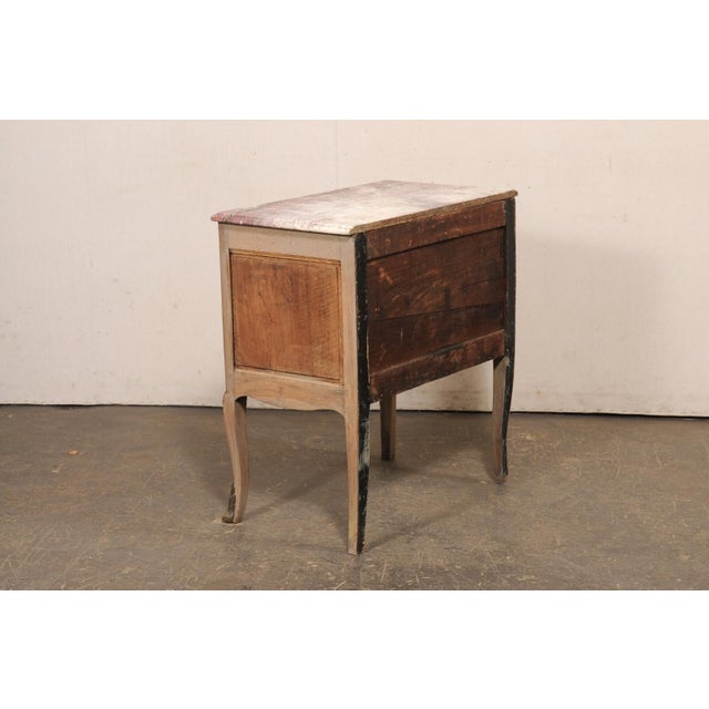 Brown 18th Century French Classical Two-Tone Marble Top Chest For Sale - Image 8 of 12