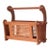 1970s Mid-Century Wood and Cane Magazine Rack For Sale