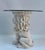 Beige Vintage Resin Lion & Glass Cocktail or Drinks Side Table For Sale - Image 8 of 10