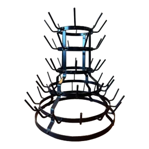 Early 20th Century French Marcel Dechamps Style Bottle Rack, Restored