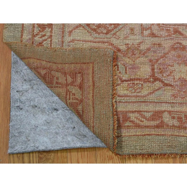 Early 20th Century Antique Turkish Oushak Wool Hand Knotted Oriental Rug For Sale - Image 5 of 12