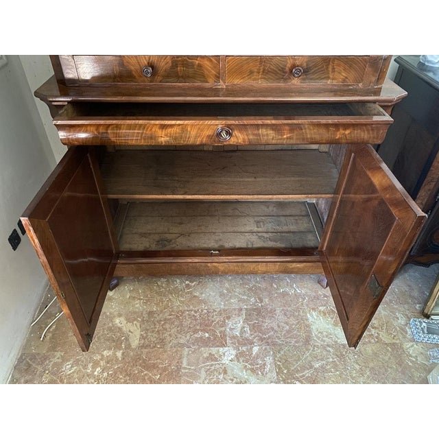 Antique French Louis Philippe Cabinet, 1860s For Sale - Image 3 of 18