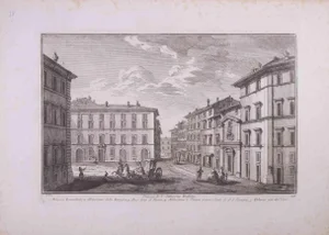Giuseppe Vasi, Chiesa di S. Simeone Profeta, Etching, Late 18th-Century
