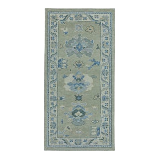 Turkish Oushak Rug 3'1" x 6'2" #19080 For Sale