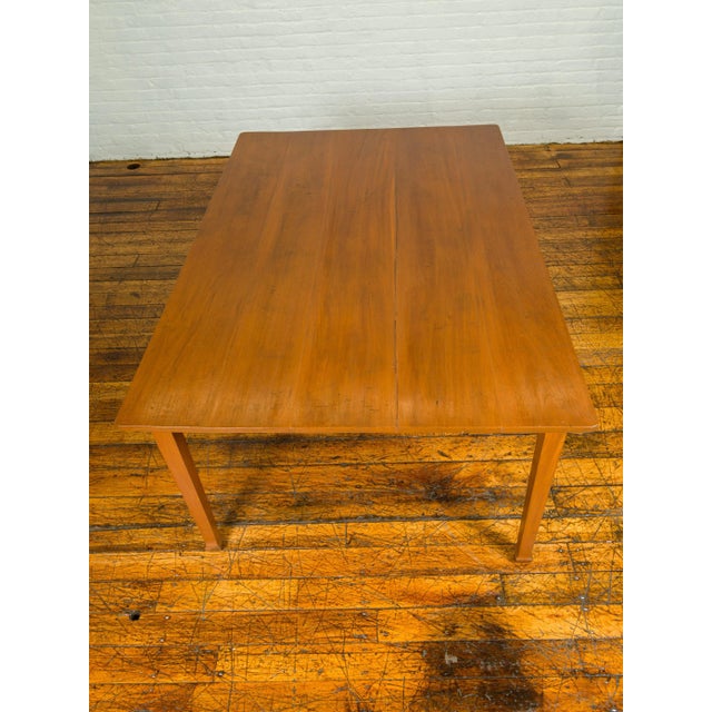 Vintage Chinese Dining Table with Simple Classical Design and Spade Feet For Sale - Image 10 of 12