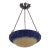 Daum & Majorelle French Art Deco Pendant Light Chandelier 1920s - Mottled Glass & Wrought Iron For Sale