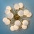 21st Century Mezzo Polished Brass Glossy White Murano Flush Mount by Fabio LTD For Sale - Image 9 of 9