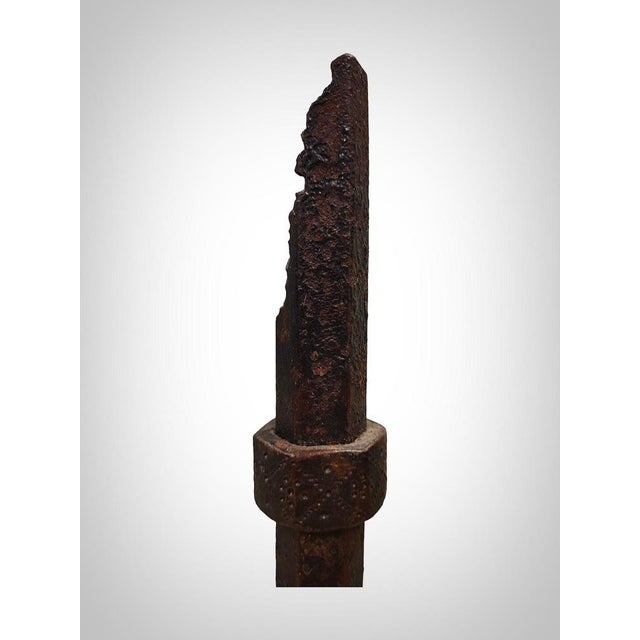 Black Forged Iron Sculpture, 1950s For Sale - Image 8 of 18