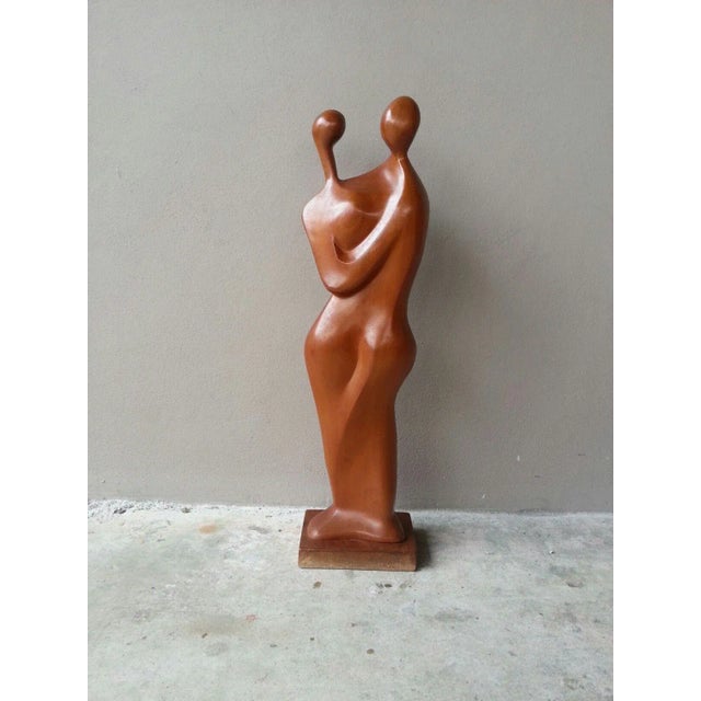 Wood 1960's Mid Century Modern Biomorphic Wood Sculpture For Sale - Image 7 of 7