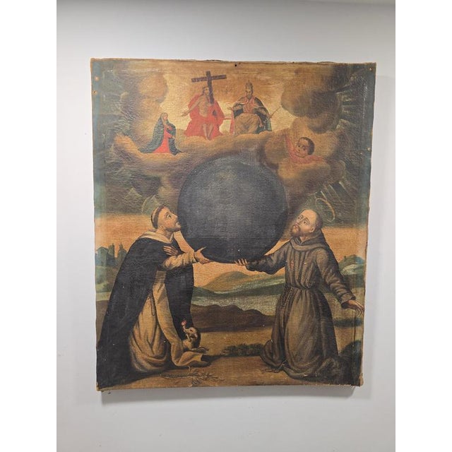Baroque Baroque School Artist, Figurative Composition, 18th Century, Oil Painting on Canvas For Sale - Image 3 of 15