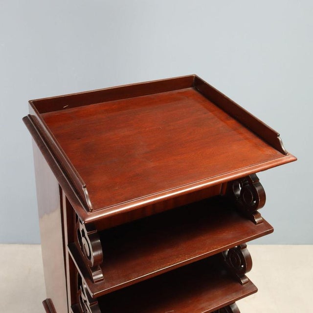 Brown Mahogany Sideboard with Shelves, England, 1900s For Sale - Image 8 of 13