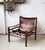 1950s Mid-Century Modern Leather Safari Chair in Brown Buffalo by Arne Norell, 1950s For Sale - Image 5 of 14