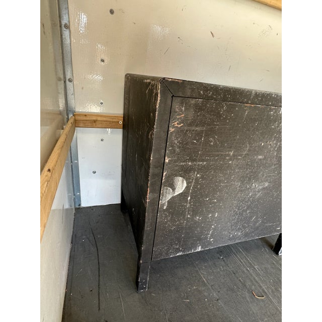 1940s Machine-Age International Style Steel Military Tanker Writing Desk For Sale - Image 11 of 11