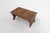 Mid-Century Modern Small Rustic Wooden Stool with Curved Base, France, 1900s For Sale - Image 3 of 11