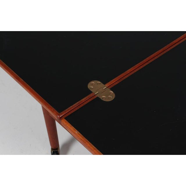 Bar Cart attributed to Ole Wanscher, 1960s For Sale - Image 9 of 10