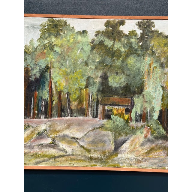 Kit, Stugan I Skogsbrynet, 1950s, Oil Painting on Canvas, Framed For Sale - Image 4 of 18