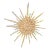 Vintage Chanel Starburst Brooch Pin c2001 Large Crystal Yellow Gold Tone For Sale