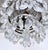 Vintage Brass Crystal Waterfall Chandelier With Cascading Faceted Drops For Sale In New York - Image 6 of 11