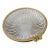 French Cut Crystal and Butterfly Adorned Gil Trinket Dish For Sale