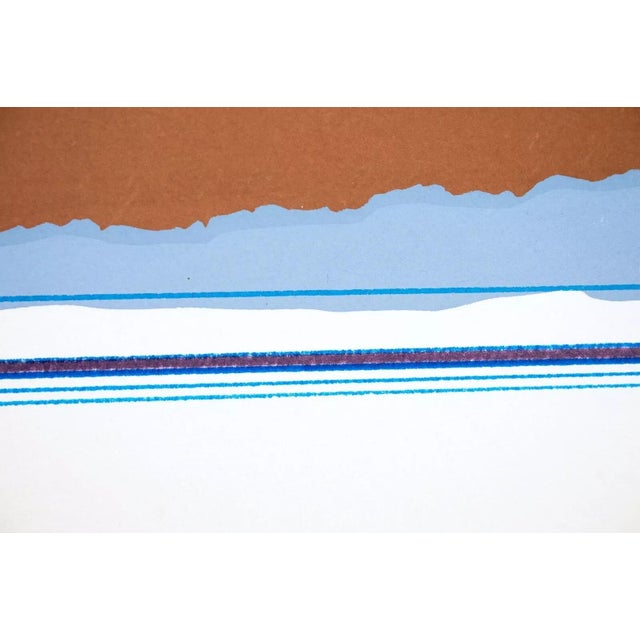 1980s Richard Kozlow Rio Blanco Signed Modernist Serigraph Artist's Proof Unframed For Sale - Image 5 of 8