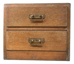 Vintage Japanese Wooden Drawer Chest, 1950s