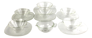 Tea Service by Heinrich Töpferhardt for Jenaer Glas, 1955, Set of 13